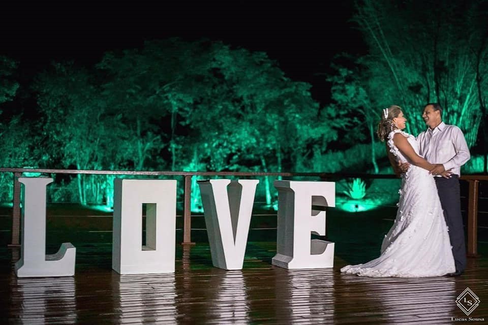 iluminação casamento