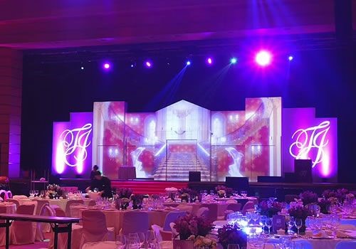 projeção mapeada casamento